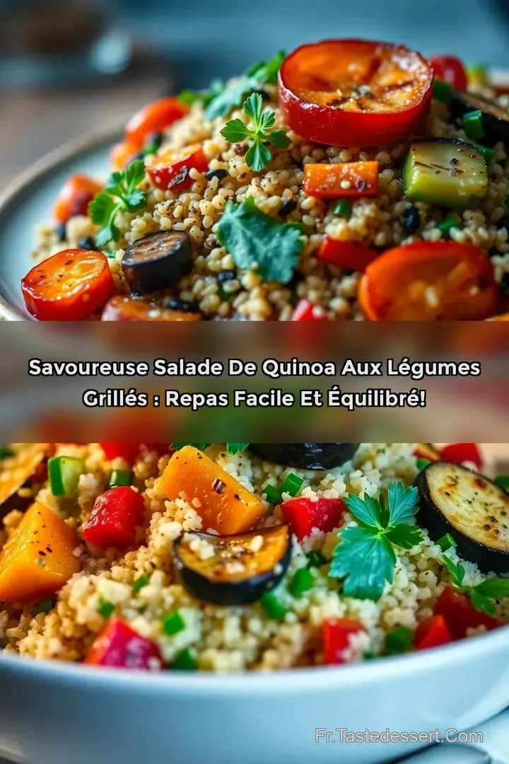 Savoureuse Salade de Quinoa aux L&eacute;gumes Grill&eacute;s : Repas Facile et &Eacute;quilibr&eacute;!