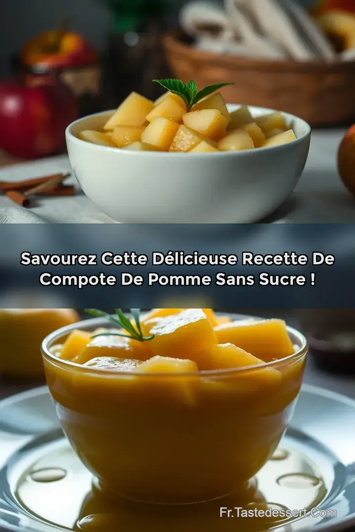 Savourez cette d&eacute;licieuse recette de compote de pomme sans sucre !