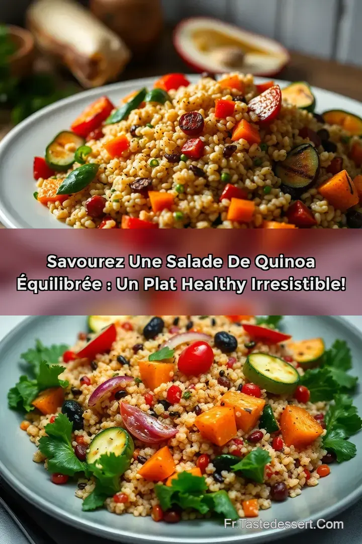 Savourez une Salade de Quinoa &Eacute;quilibr&eacute;e : Un Plat Healthy Irresistible!
