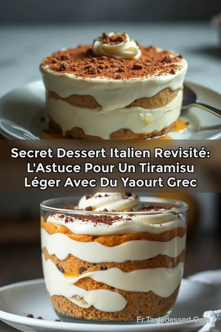 Secret Dessert Italien revisit&eacute;: L astuce pour un Tiramisu l&eacute;ger avec du yaourt grec