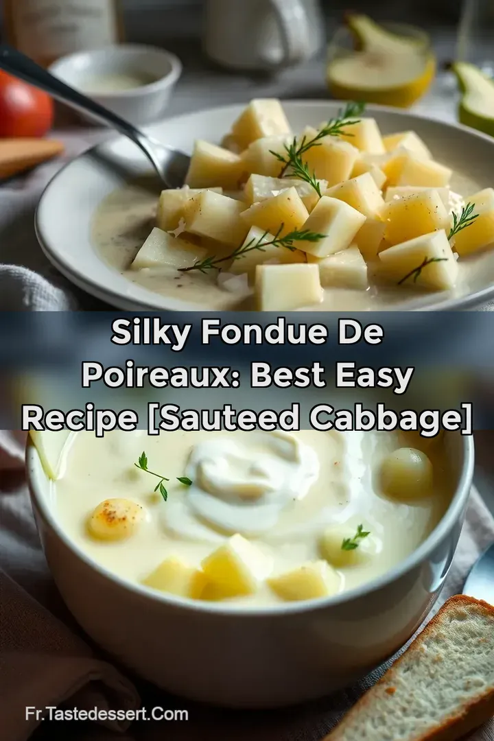 Silky Fondue de Poireaux: Best Easy Recipe [Sauteed Cabbage]