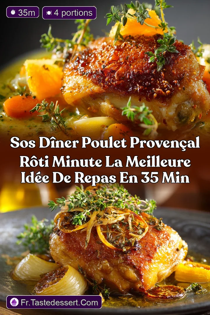 SOS D&icirc;ner Poulet Proven&ccedil;al R&ocirc;ti Minute la meilleure id&eacute;e de repas en 35 min