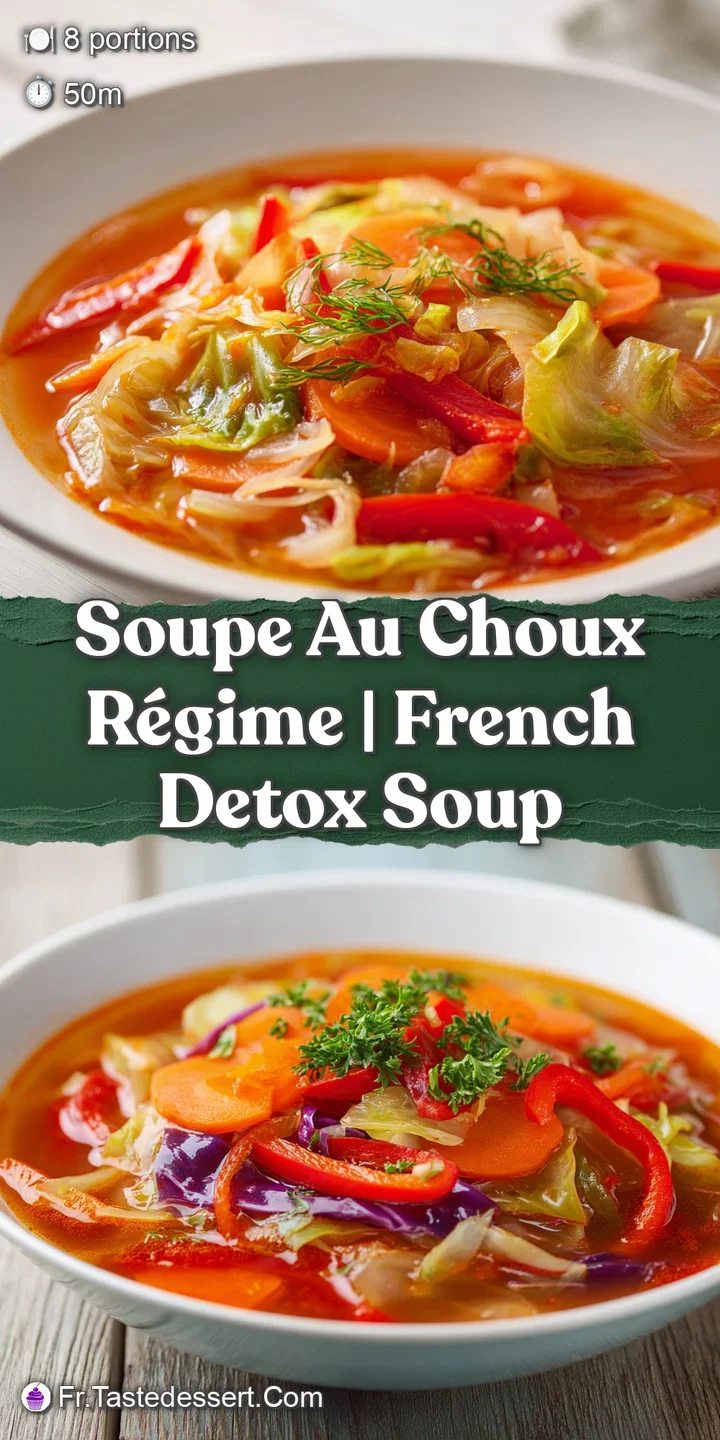 Gros plan sur des feuilles de chou translucides et des rondelles de carottes brillantes dans un bouillon chaud.