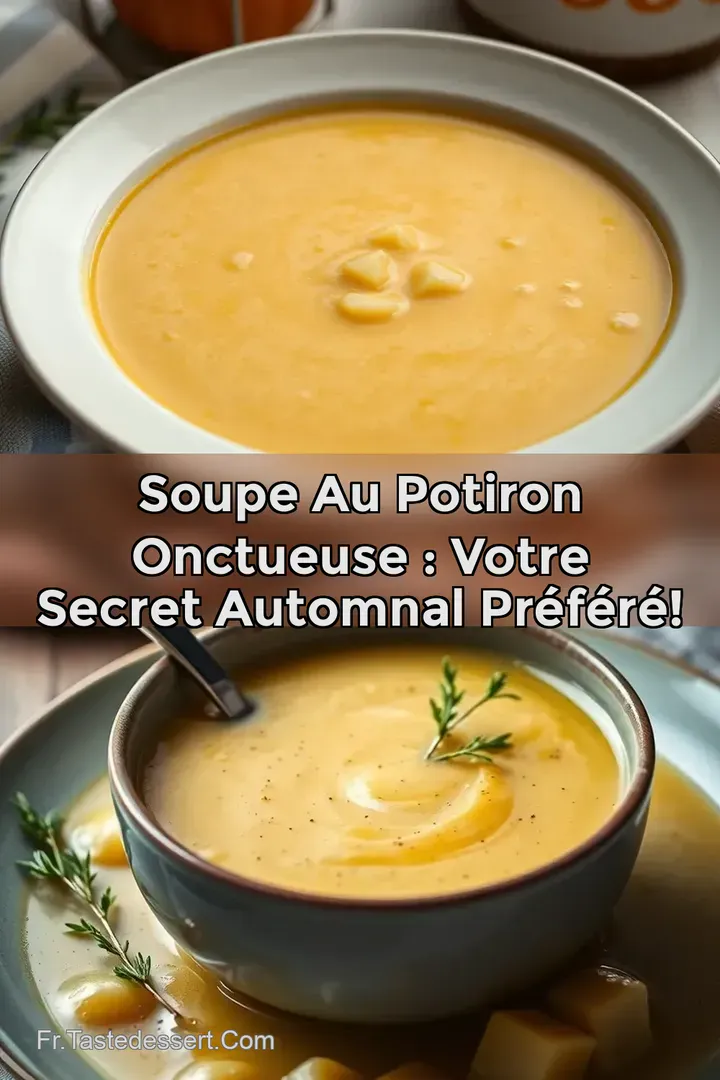 Soupe au Potiron Onctueuse : Votre Secret Automnal Pr&eacute;f&eacute;r&eacute;!