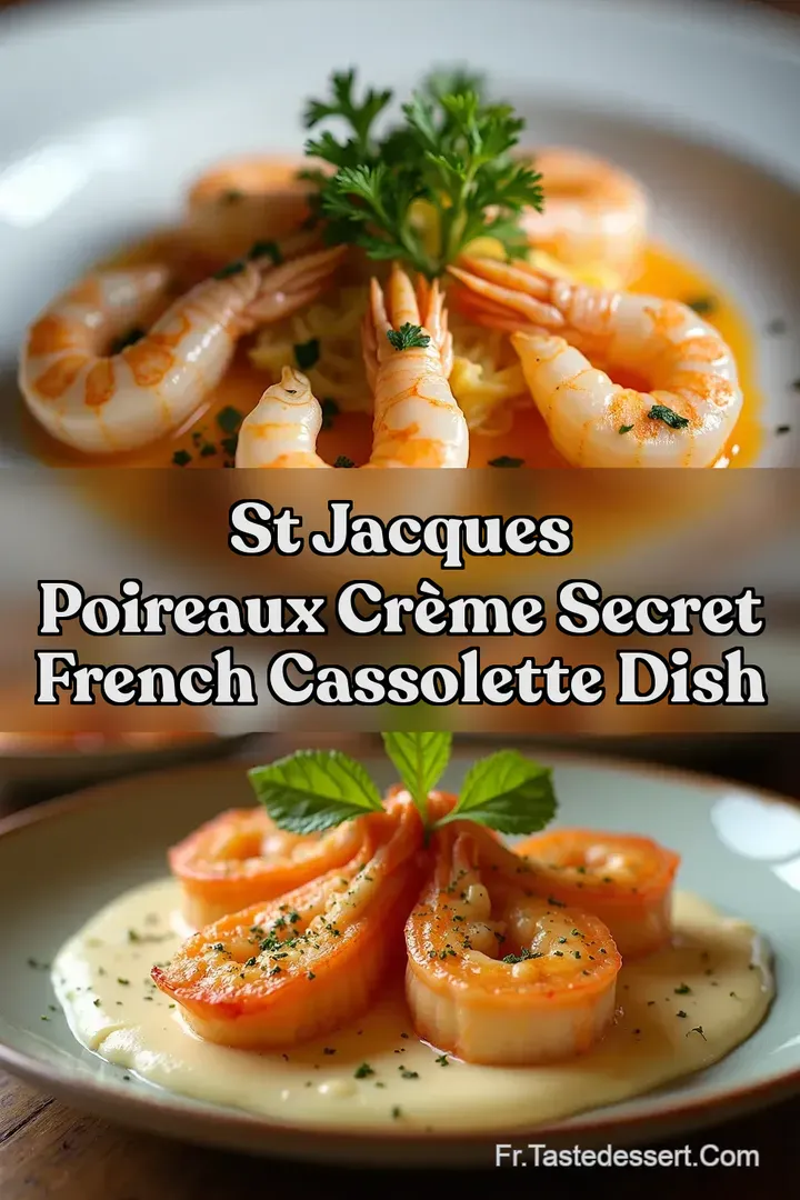 St Jacques Poireaux Cr&egrave;me Secret French Cassolette Dish