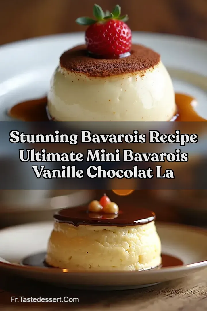 Stunning Bavarois Recipe Ultimate Mini Bavarois Vanille Chocolat La