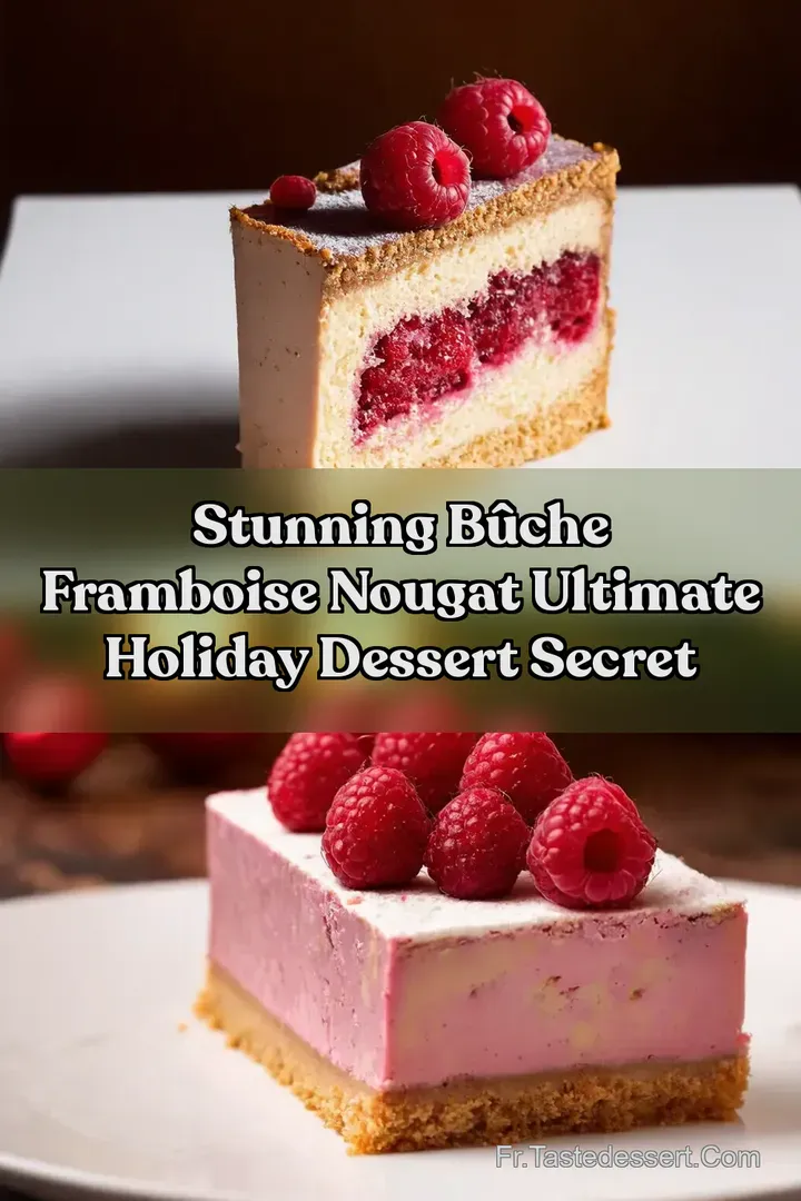 Stunning B&ucirc;che Framboise Nougat Ultimate Holiday Dessert Secret