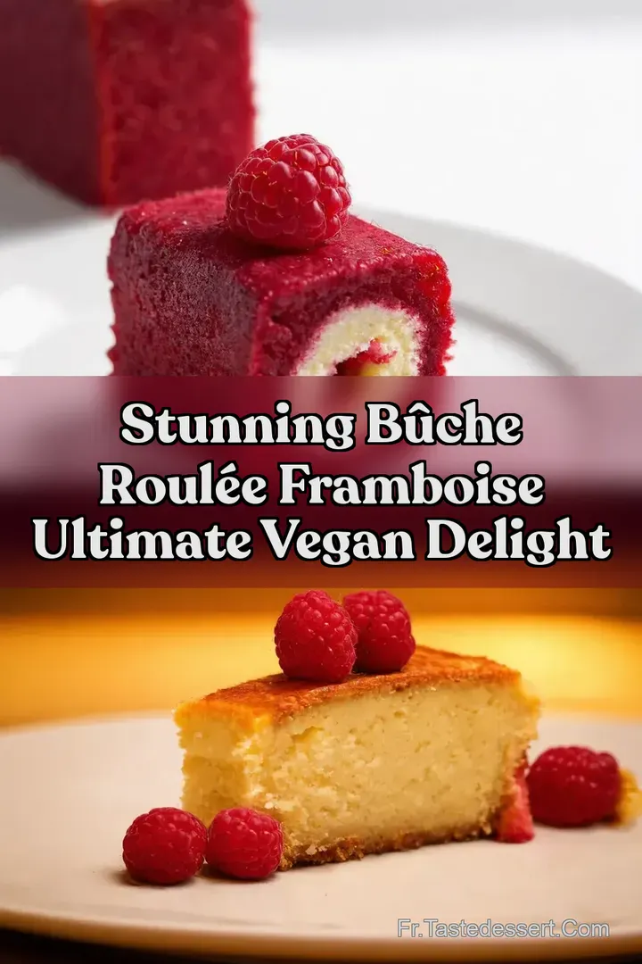 Stunning B&ucirc;che Roul&eacute;e framboise Ultimate Vegan Delight