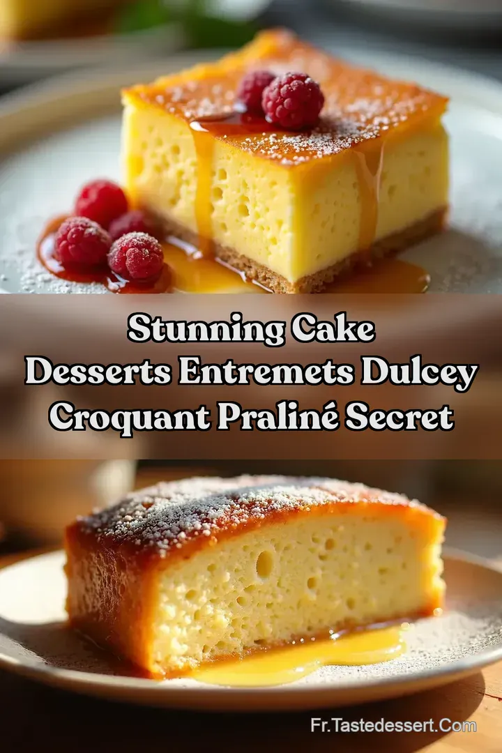 Stunning Cake Desserts Entremets Dulcey Croquant Pralin&eacute; Secret