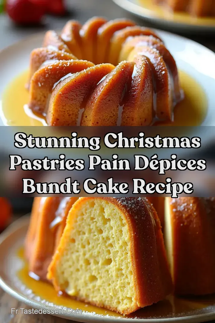 Stunning Christmas Pastries Pain d&Eacute;pices Bundt Cake Recipe