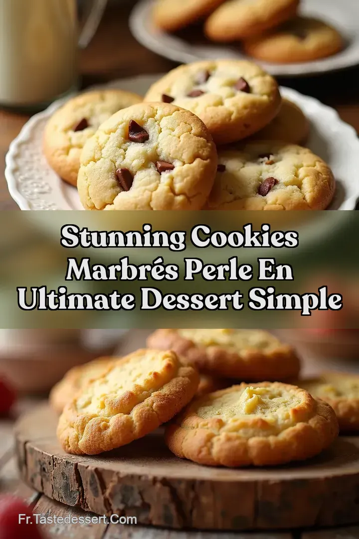 Stunning Cookies Marbr&eacute;s Perle en Ultimate Dessert Simple