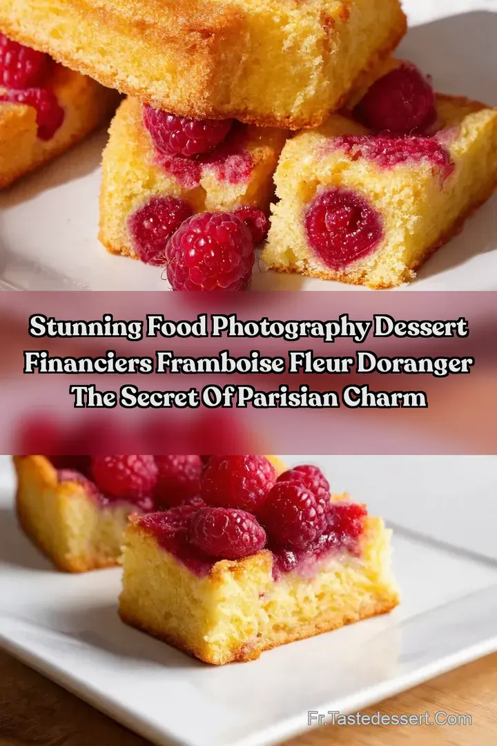 Stunning Food Photography Dessert Financiers Framboise Fleur dOranger The Secret of Parisian Charm