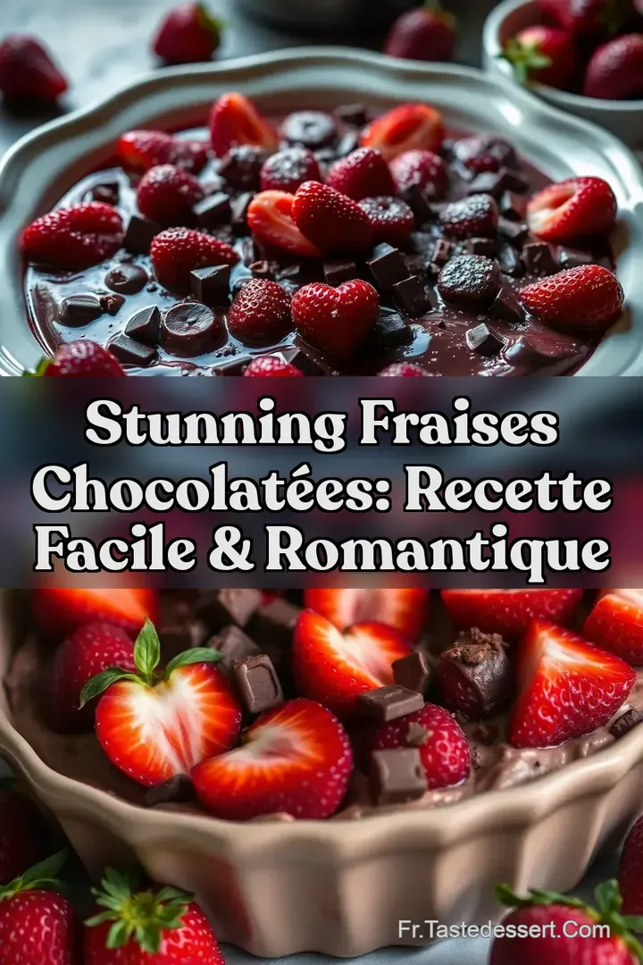 Stunning Fraises Chocolat&eacute;es: Recette Facile & Romantique