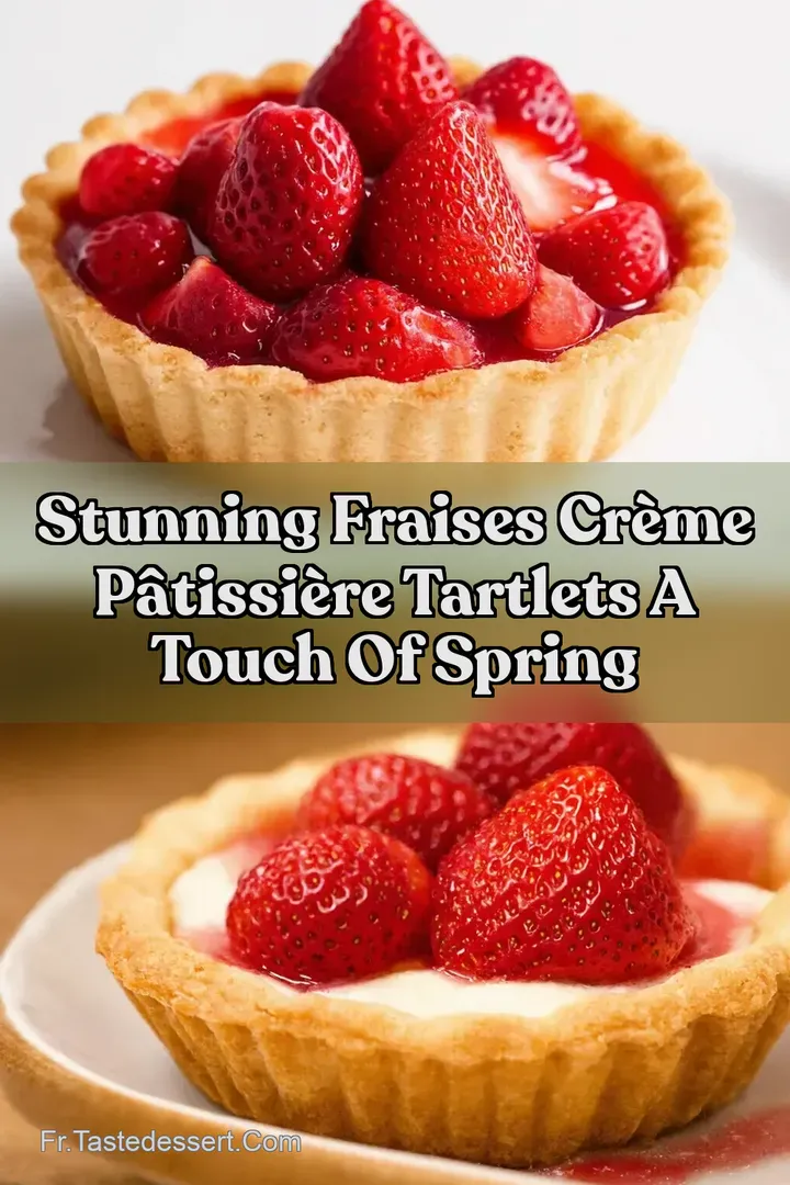 Stunning Fraises Cr&egrave;me P&acirc;tissi&egrave;re Tartlets A Touch of Spring