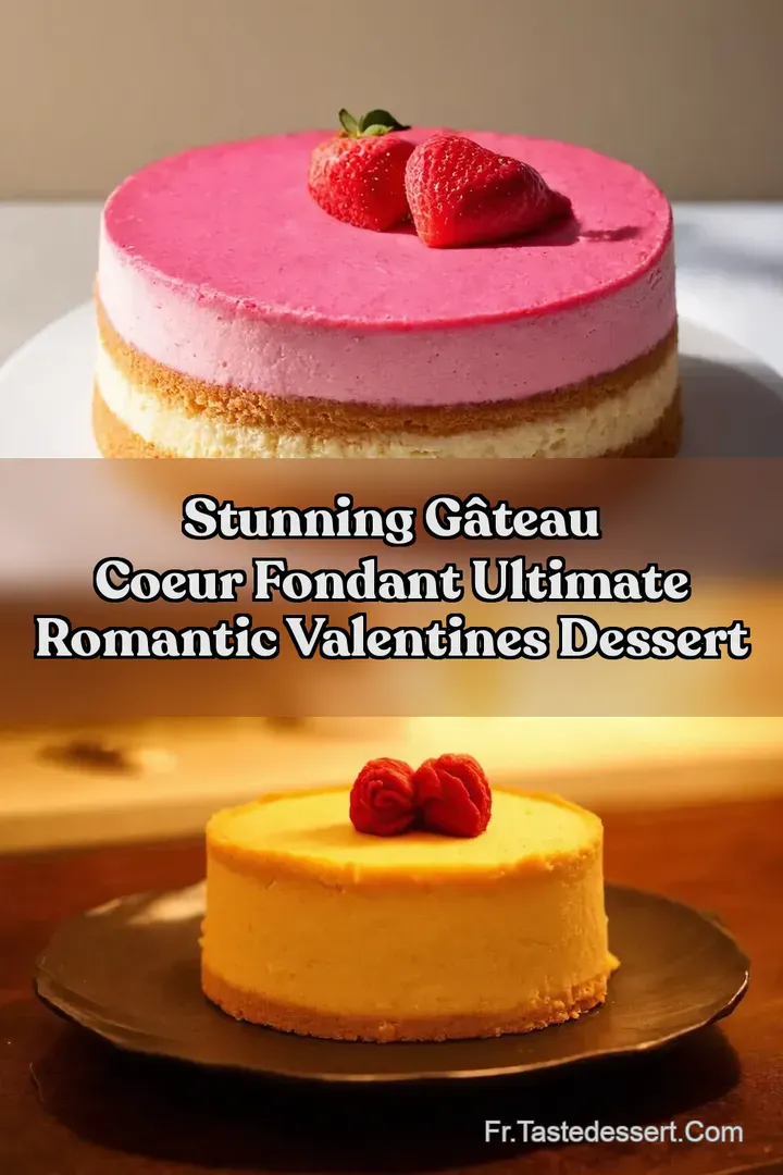 Stunning G&acirc;teau Coeur Fondant Ultimate Romantic Valentines Dessert