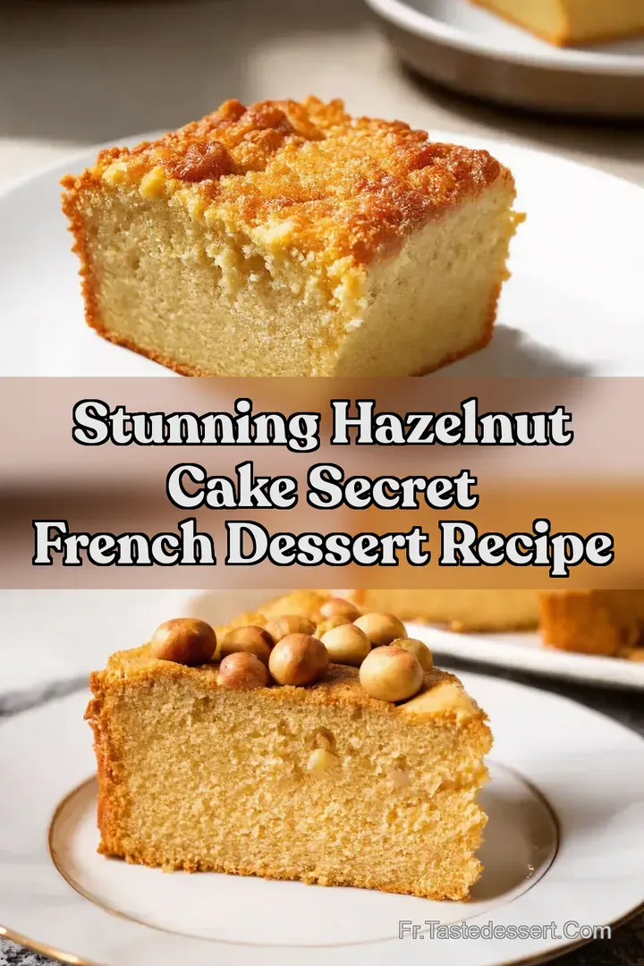 Stunning Hazelnut Cake Secret French Dessert Recipe