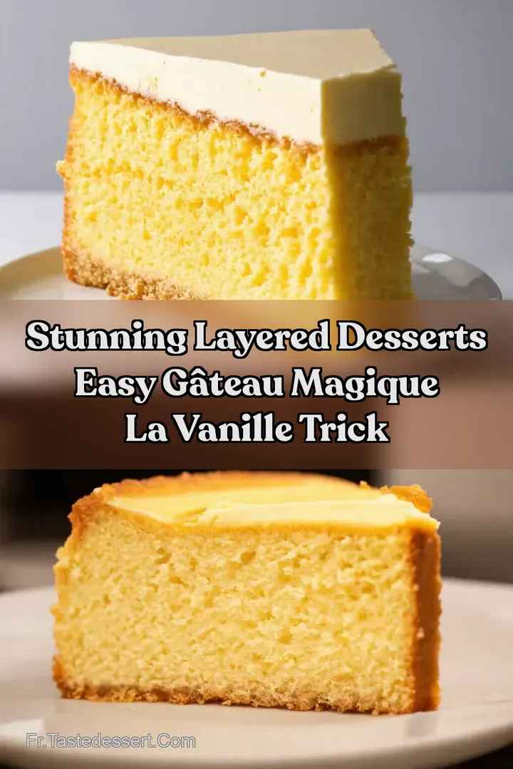 Stunning Layered Desserts Easy G&acirc;teau Magique la Vanille Trick