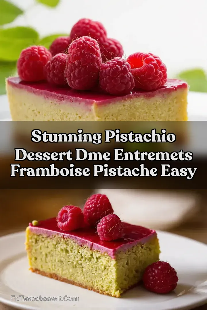 Stunning Pistachio Dessert Dme Entremets Framboise Pistache Easy