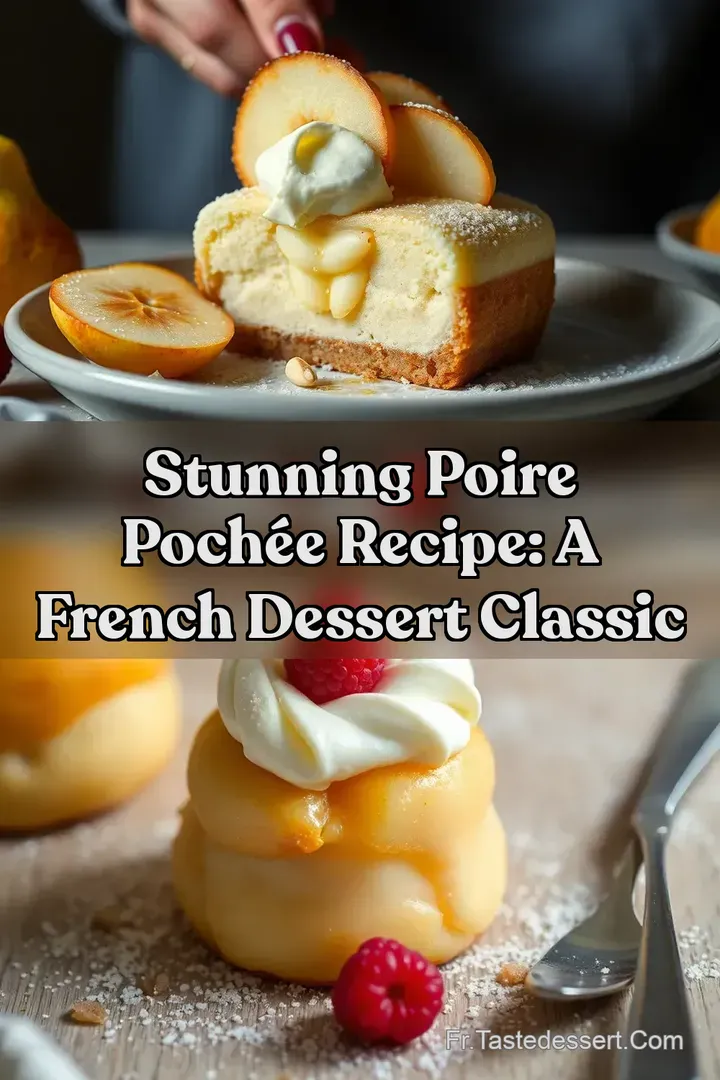 Stunning Poire Poch&eacute;e Recipe: A French Dessert Classic
