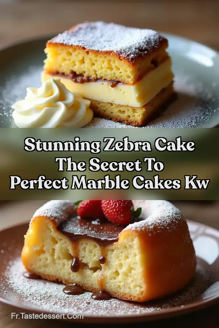Stunning Zebra Cake The Secret to Perfect Marble Cakes kw