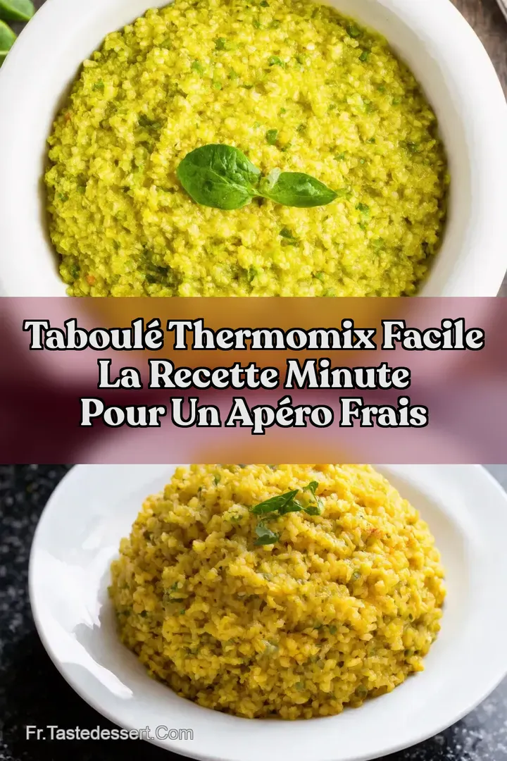 Taboul&eacute; Thermomix Facile La Recette Minute Pour Un Ap&eacute;ro Frais