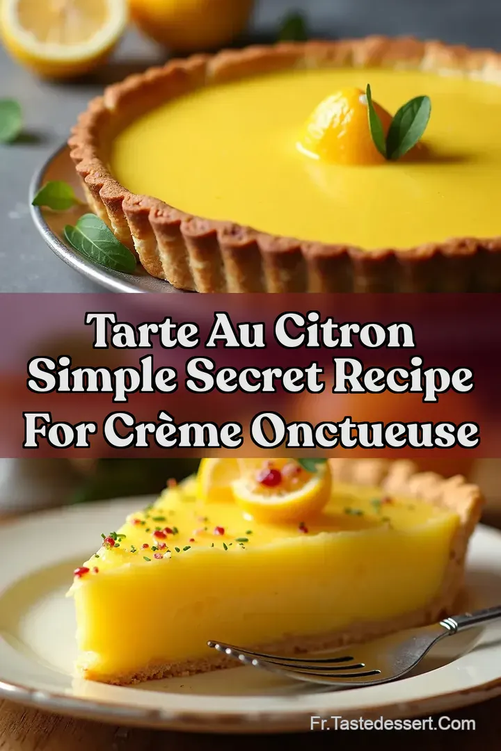Tarte au Citron Simple Secret Recipe For Cr&egrave;me Onctueuse