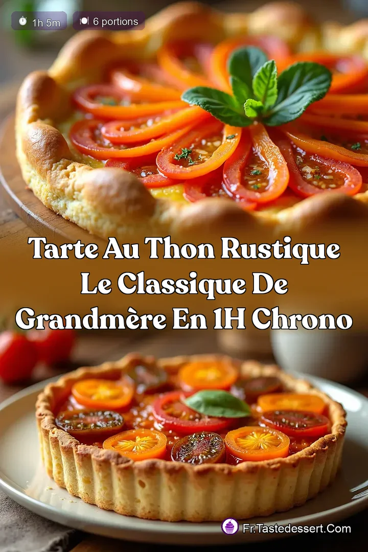 Tarte au Thon Rustique Le Classique de GrandM&egrave;re en 1H Chrono