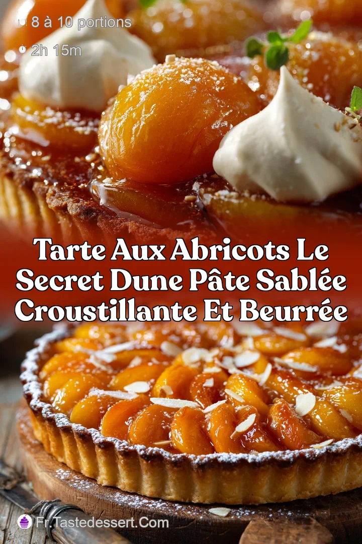 Tarte aux abricots Le secret dune p&acirc;te sabl&eacute;e croustillante et beurr&eacute;e