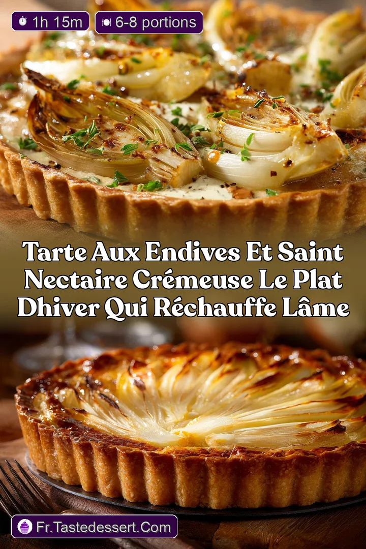 Tarte aux Endives et Saint Nectaire cr&eacute;meuse le plat dhiver qui r&eacute;chauffe l&acirc;me