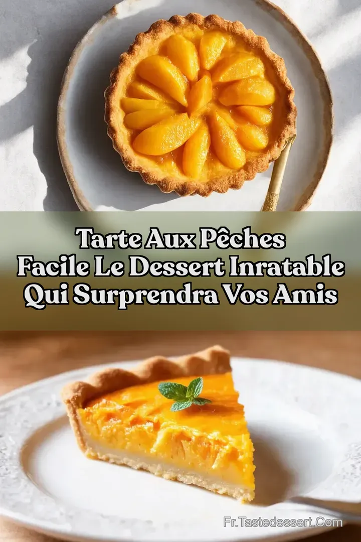 Tarte aux P&ecirc;ches Facile Le Dessert Inratable Qui Surprendra Vos Amis
