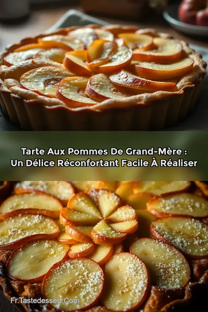 Tarte aux Pommes de Grand-M&egrave;re : Un D&eacute;lice R&eacute;confortant Facile &agrave; R&eacute;aliser