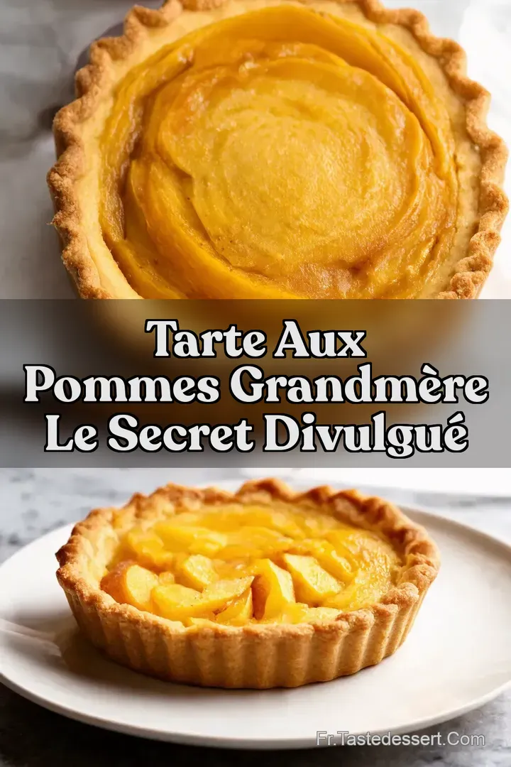 Tarte aux Pommes GrandM&egrave;re Le Secret Divulgu&eacute;