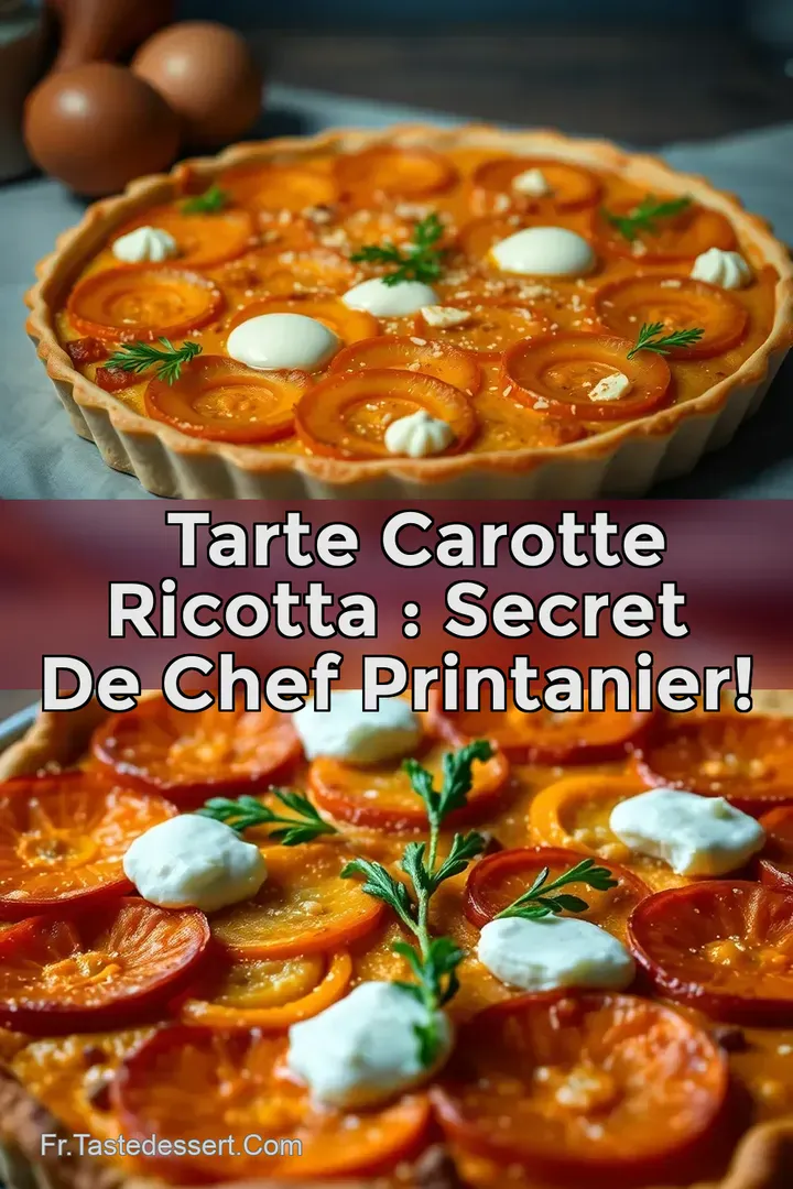 🥕 Tarte Carotte Ricotta : Secret de Chef Printanier!