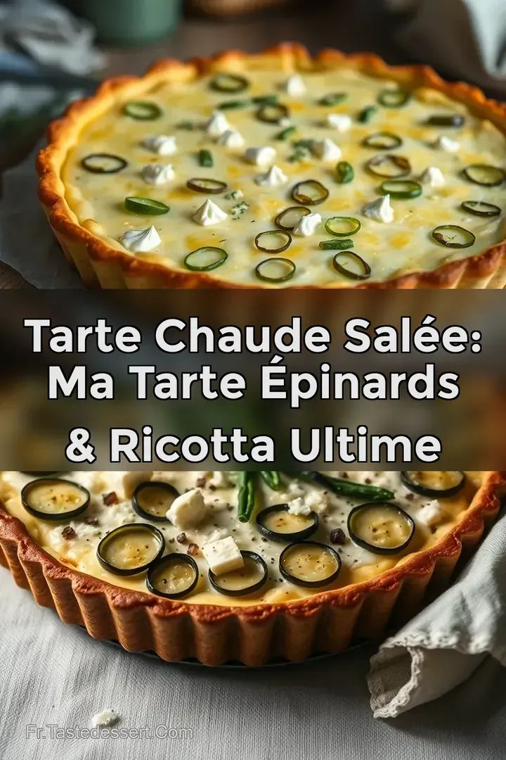 Tarte Chaude Sal&eacute;e: Ma Tarte &Eacute;pinards & Ricotta ULTIME