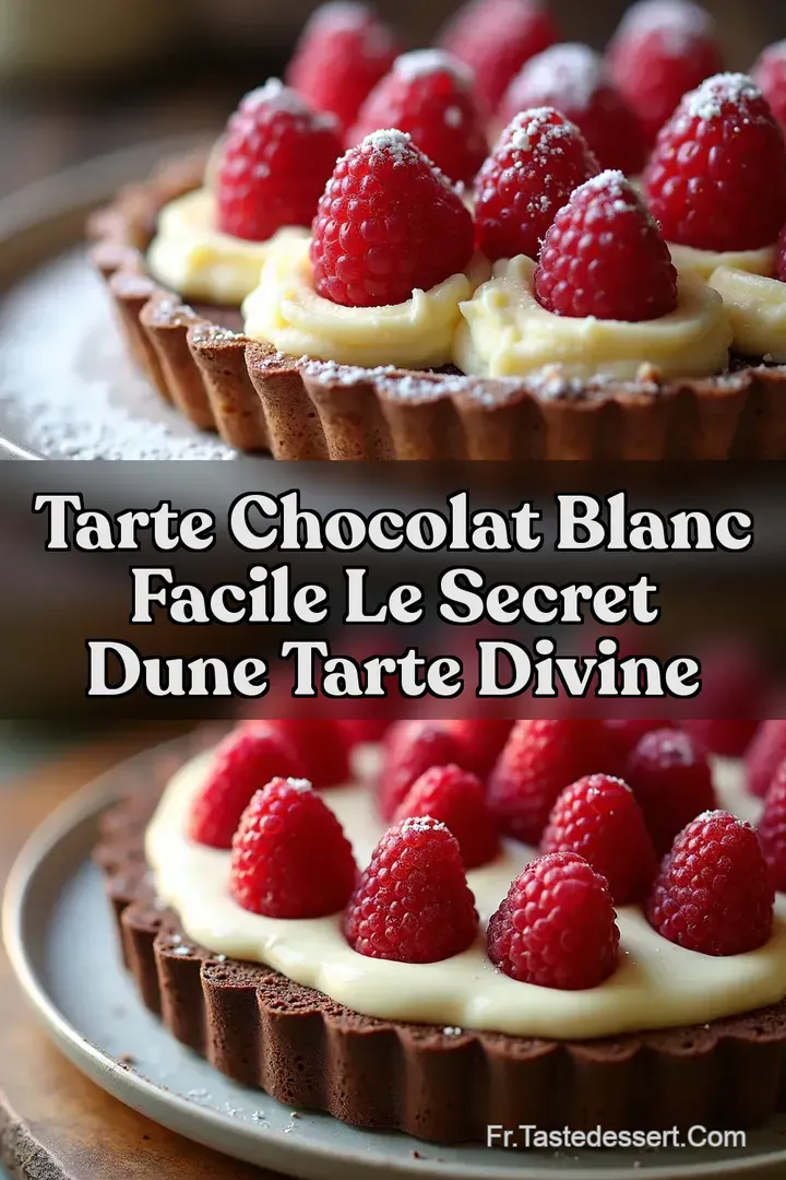 Tarte Chocolat Blanc Facile Le Secret dune Tarte Divine