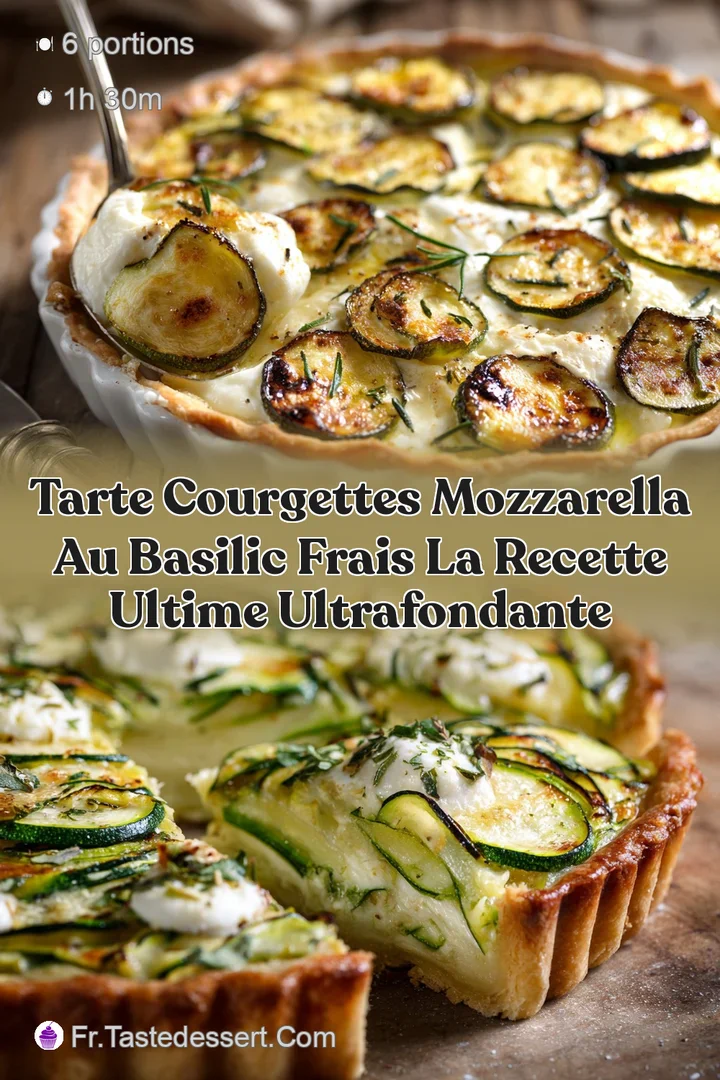 Tarte courgettes mozzarella au basilic frais la recette ultime ultrafondante