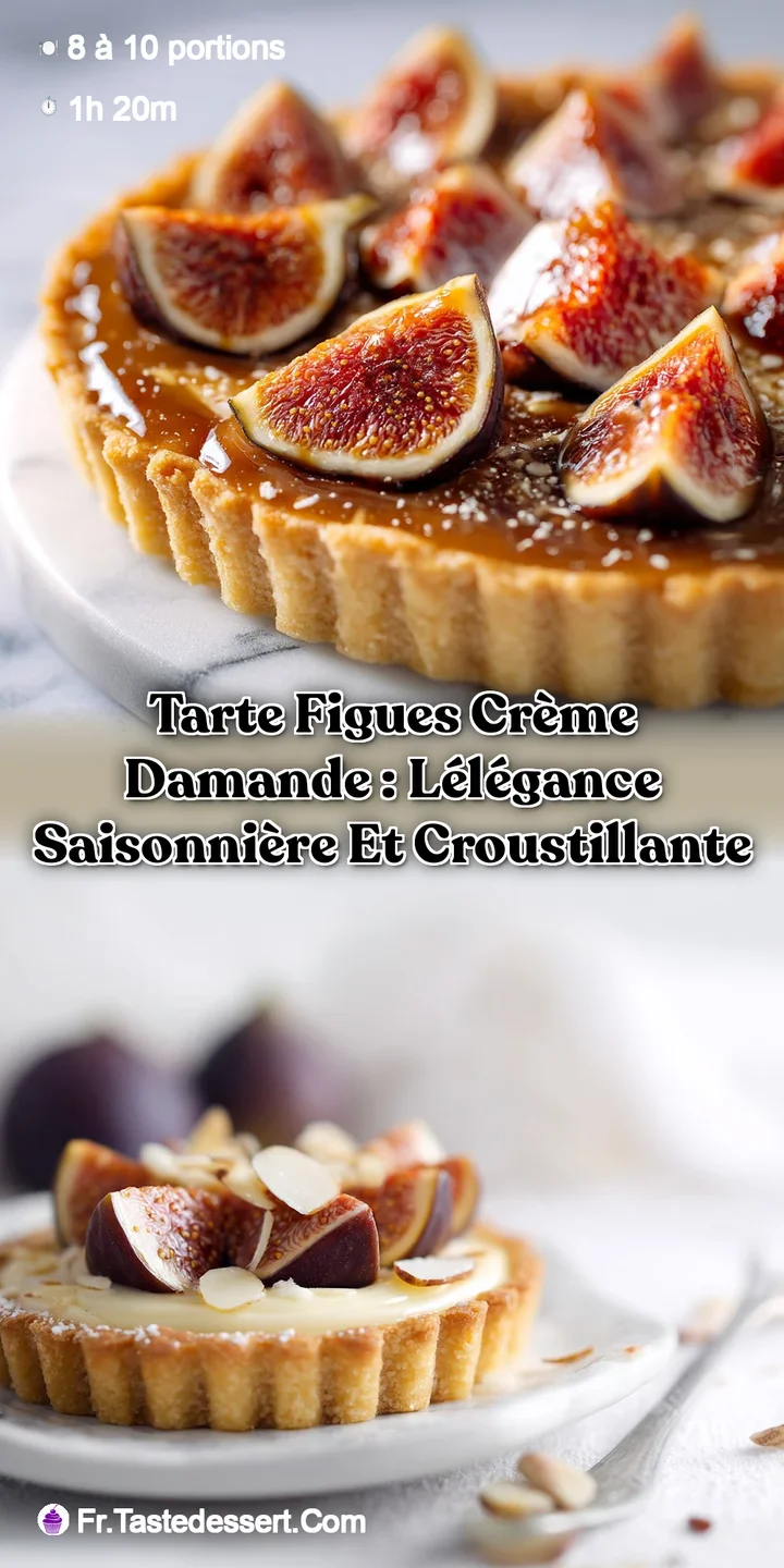 Tarte figues cr&egrave;me damande : L&eacute;l&eacute;gance saisonni&egrave;re et croustillante
