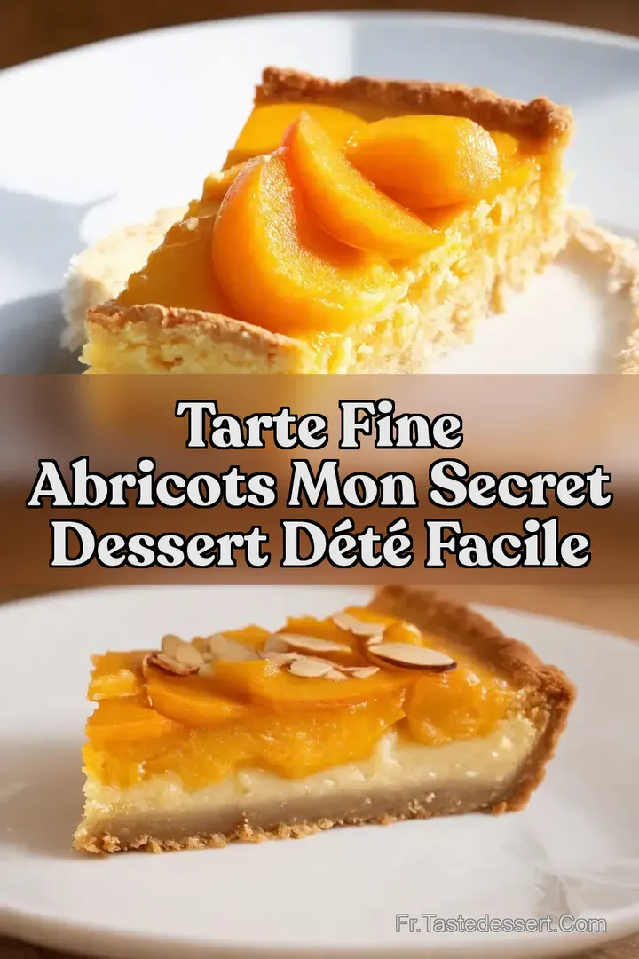 Tarte Fine Abricots Mon Secret Dessert d&Eacute;t&eacute; Facile