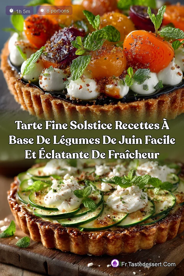 Tarte Fine Solstice Recettes &agrave; base de l&eacute;gumes de juin facile et &eacute;clatante de fra&icirc;cheur