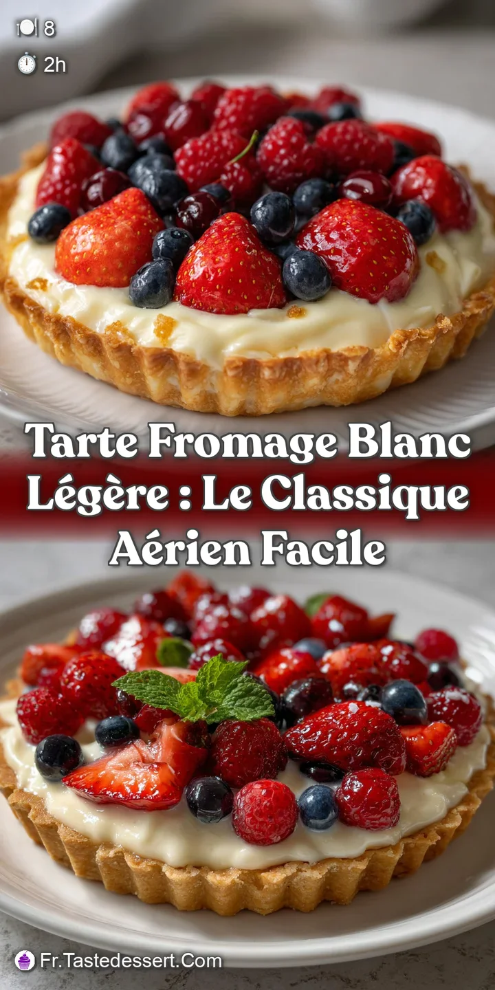 Tarte Fromage Blanc L&eacute;g&egrave;re : Le Classique A&eacute;rien Facile