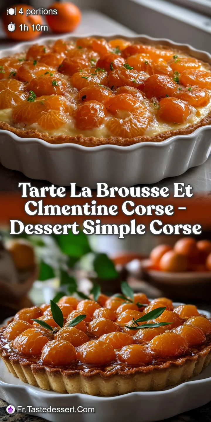 Tarte La Brousse Et Clmentine Corse - Dessert Simple Corse