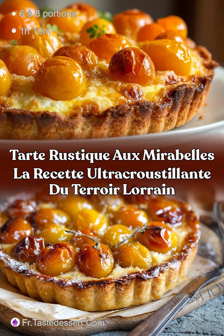 Tarte rustique aux mirabelles la recette ultracroustillante du terroir lorrain