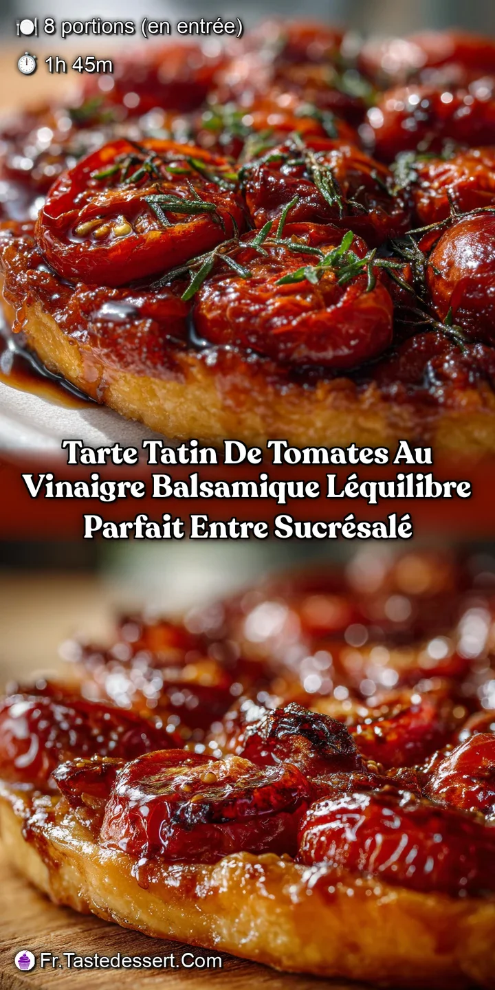 Tarte tatin de tomates au vinaigre balsamique L&eacute;quilibre parfait entre sucr&eacute;sal&eacute;