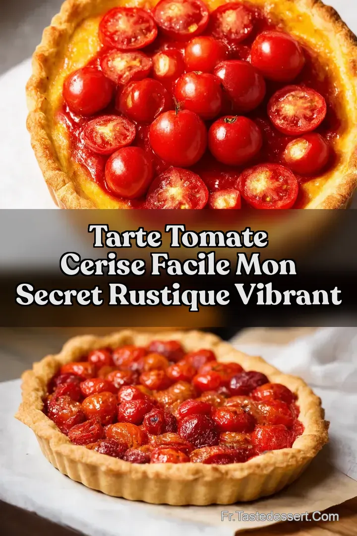 Tarte Tomate Cerise Facile Mon Secret Rustique Vibrant