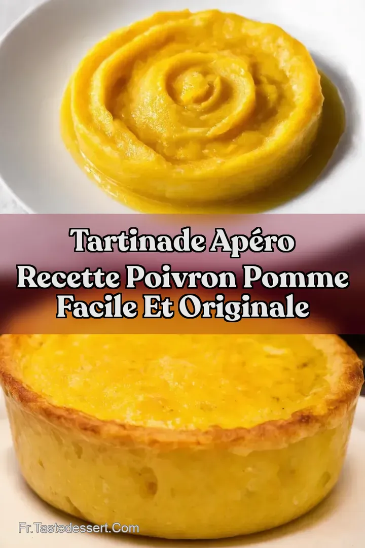 Tartinade Ap&eacute;ro Recette Poivron Pomme Facile et Originale