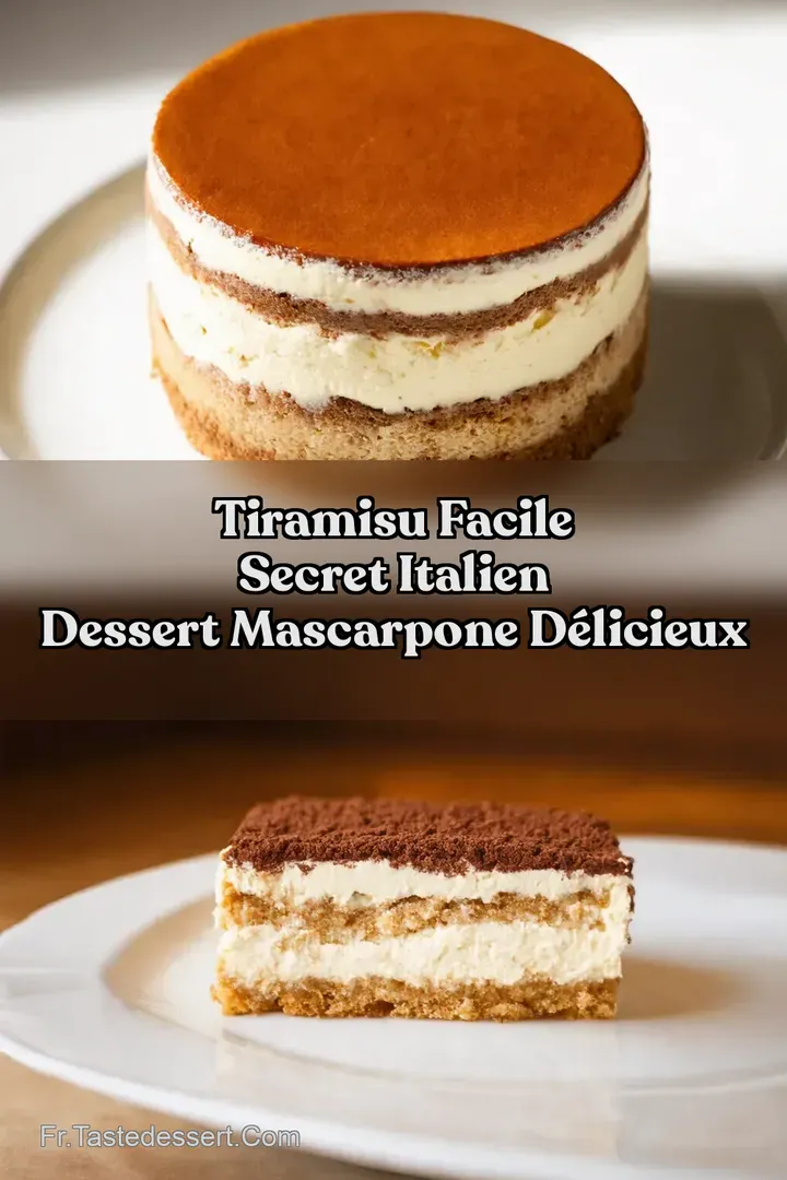 Tiramisu Facile Secret Italien Dessert Mascarpone D&eacute;licieux