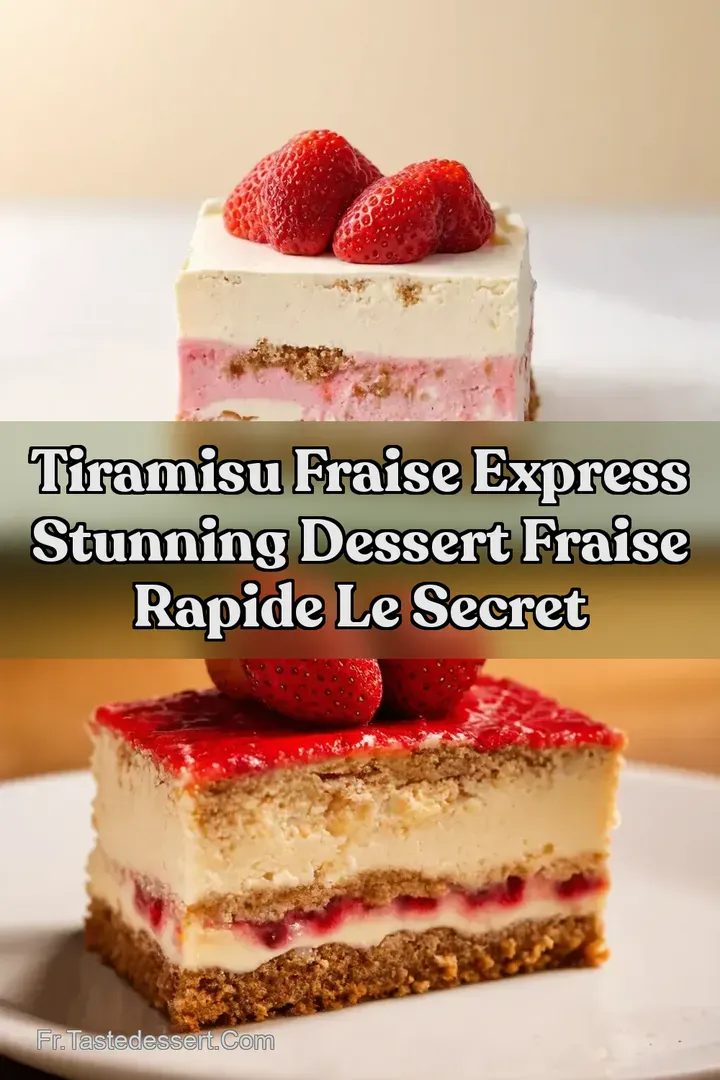 Tiramisu Fraise Express Stunning Dessert Fraise Rapide Le Secret