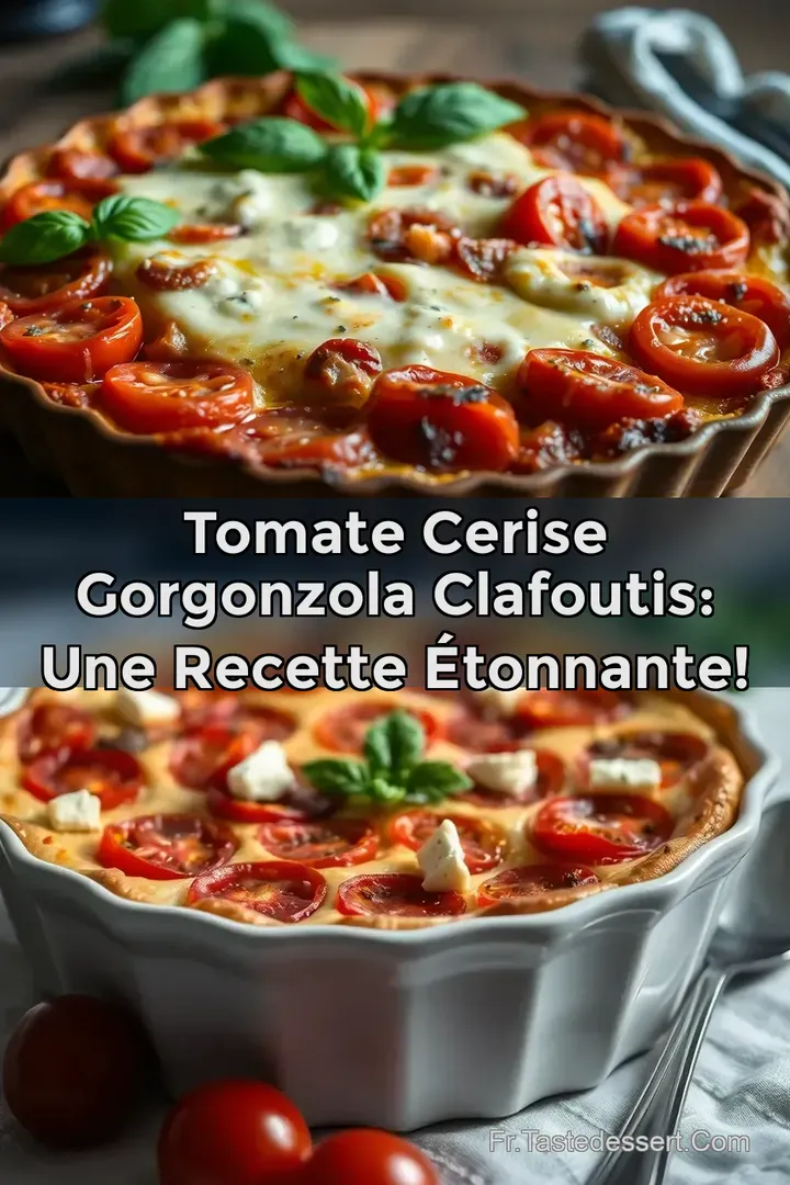 Tomate Cerise Gorgonzola Clafoutis: Une Recette &Eacute;tonnante!