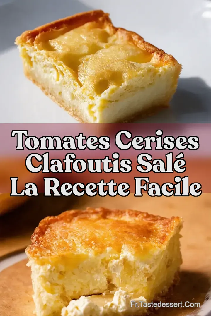 Tomates Cerises Clafoutis Sal&eacute; La Recette Facile
