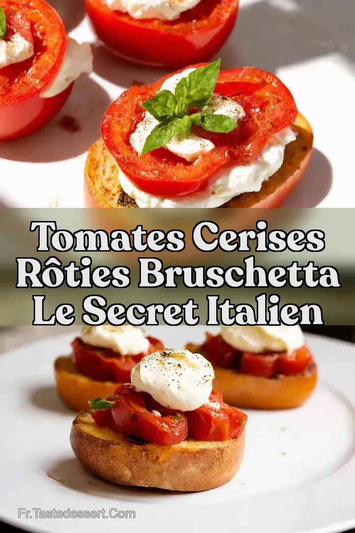 Tomates Cerises R&ocirc;ties Bruschetta Le Secret Italien
